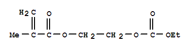 Molecular Structure of 17650-46-3 (2-Propenoic acid,2-methyl-, 2-[(ethoxycarbonyl)oxy]ethyl ester)