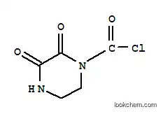 1-Piperazinecarbonyl chloride, 2,3-dioxo- (9CI)