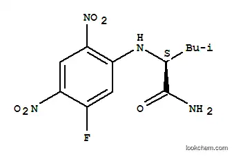 Molecular Structure of 178065-29-7 (NALPHA-(5-FLUORO-2,4-DINITROPHENYL)-L-LEUCINAMIDE)