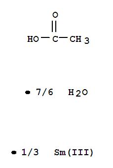 Molecular Structure of 17829-86-6 (Acetic acid,samarium(3+) salt, hydrate (2:7) (8CI,9CI))