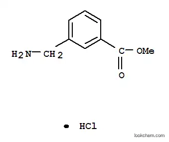 Molecular Structure of 17841-68-8 (Methyl 3-(aminomethyl)benzoate hydrochloride)