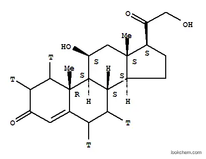 Molecular Structure of 179382-80-0 (CORTICOSTERONE, [1,2,6,7-3H])