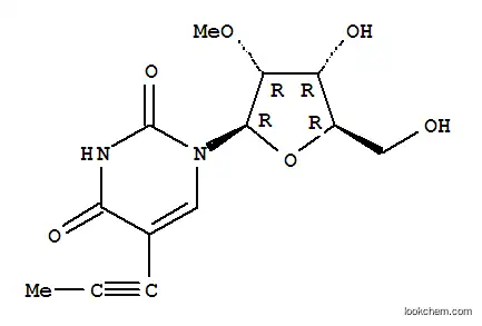 Molecular Structure of 179817-95-9 (5-(1-PROPYNYL)-2'-O-METHYLURIDINE)