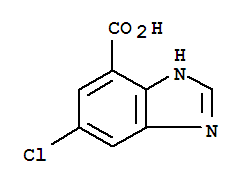 Molecular Structure of 180569-27-1 (1H-Benzimidazole-7-carboxylicacid, 5-chloro-)