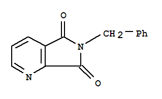 Molecular Structure of 18184-75-3 (5H-Pyrrolo[3,4-beta]pyridine-5,7(6H)-dione,6-(phenylmethyl)-)