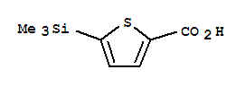Molecular Structure of 18246-23-6 (2-Thiophenecarboxylicacid, 5-(trimethylsilyl)-)