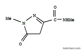 Molecular Structure of 185451-38-1 (1H-Pyrazole-3-carboxamide,4,5-dihydro-N,1-dimethyl-5-oxo-(9CI))