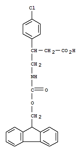 Benzenepropanoic acid,4-chloro-b-[[[(9H-fluoren-9-ylmethoxy)carbonyl]amino]methyl]-(186320-20-7)