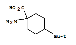 Molecular Structure of 18672-76-9 (Cyclohexanecarboxylicacid, 1-amino-4-(1,1-dimethylethyl)-)