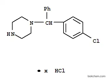 Molecular Structure of 18719-22-7 (1-[(4-CHLOROPHENYL)PHENYLMETHYL]-PIPERAZINE DIHYDROCHLORIDE)
