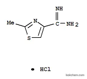 Molecular Structure of 18876-82-9 (2-METHYL-1,3-THIAZOLE-4-CARBOXIMIDAMIDE HYDROCHLORIDE)