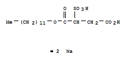 Butanedioic acid,2-sulfo-, 1-dodecyl ester, sodium salt (1:2)(19040-44-9)