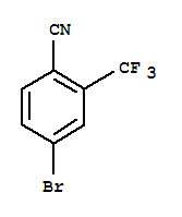 Molecular Structure of 191165-13-6 (Benzonitrile,4-bromo-2-(trifluoromethyl)-)