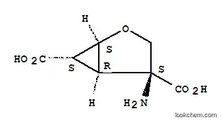 Molecular Structure of 191471-51-9 (2-Oxabicyclo[3.1.0]hexane-4,6-dicarboxylicacid,4-amino-,(1S,4S,5R,6S)-)