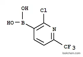 Molecular Structure of 205240-63-7 (2-Trifluoromethyl-6-chloro-5-pyridineboric acid)