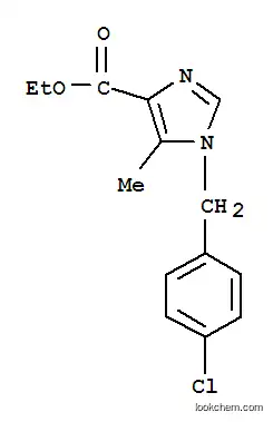 Molecular Structure of 208753-36-0 (ETHYL 1-(4-CHLOROBENZYL)-5-METHYLIMIDAZOLE-4-CARBOXYLATE)