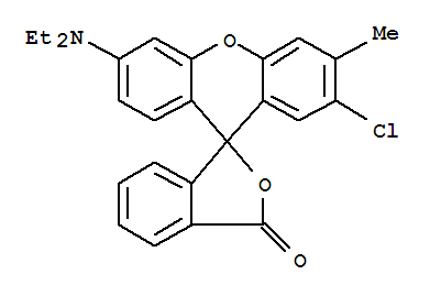 Spiro[isobenzofuran-1(3H),9'-[9H]xanthen]-3-one,2'-chloro-6'-(diethylamino)-3'-methyl-