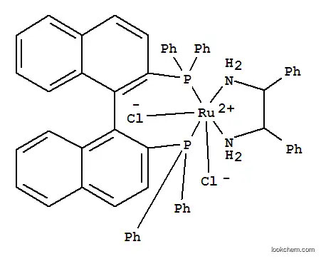 Molecular Structure of 212143-23-2 (DICHLORO[(R)-(+)-2,2'-BIS(DIPHENYLPHOSPHINO)-1,1'-BINAPHTHYL][(1R,2R)-(+)-1,2-DIPHENYLETHYLENEDIAMINE]RUTHENIUM (II))