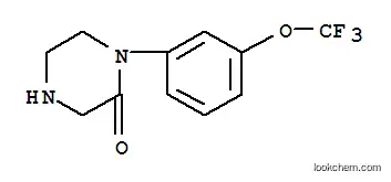 Molecular Structure of 215649-79-9 (1-(3-(TRIFLUOROMETHOXY)PHENYL) PIPERAZIN-2-ONE HYDROCHLORIDE)
