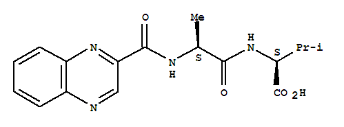Valine,N-[N-(2-quinoxalinylcarbonyl)-L-alanyl]-, L- (8CI) cas  21650-05-5
