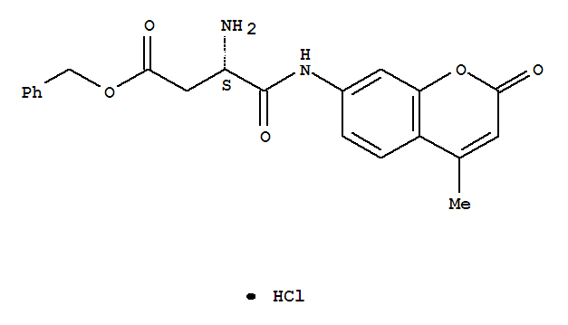 Butanoic acid,3-amino-4-[(4-methyl-2-oxo-2H-1-benzopyran-7-yl)amino]-4-oxo-, phenylmethylester, hydrochloride (1:1), (3S)-