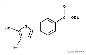 Molecular Structure of 222840-93-9 (ETHYL 4-(4,5-DIBROMOTHIOPHEN-2-YL)BENZOATE)