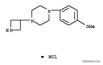 Molecular Structure of 223381-99-5 (3-[4-(4-Methoxyphenyl)piperazinyl]azetidine trihydrochloride)