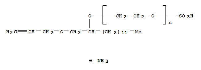 Poly(oxy-1,2-ethanediyl),a-sulfo-w-[[1-[(2-propen-1-yloxy)methyl]tridecyl]oxy]-,ammonium salt (1:1)