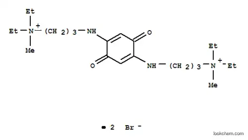 Molecular Structure of 2258-02-8 (AMMONIUM, (p-BENZOQUINON-2,5-YLENEBIS(IMINOTRIMETHYLENE))BIS(DIETHYLME THYL-, DIB)