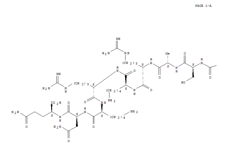 L-Glutamine,L-phenylalanylglycylglycyl-L-phenylalanyl-L-threonylglycyl-L-alanyl-L-arginyl-L-lysyl-L-seryl-L-alanyl-L-arginyl-L-lysyl-L-arginyl-L-lysyl-L-asparaginyl-