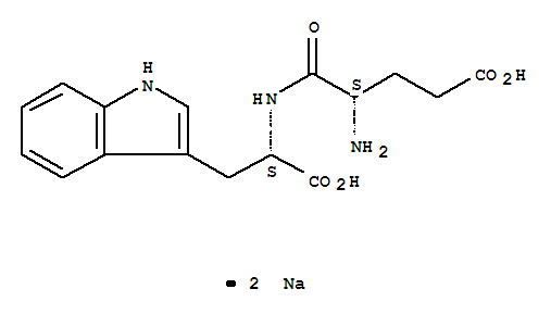 L-Tryptophan, L-a-glutamyl-, sodium salt (1:2)