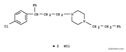 Molecular Structure of 23902-90-1 (1-[3-(4-chlorophenyl)-3-phenylpropyl]-4-(2-phenylethyl)piperazine dihydrochloride)