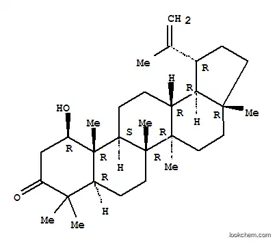 Molecular Structure of 23963-54-4 (1β-Hydroxylup-20(29)-en-3-one)
