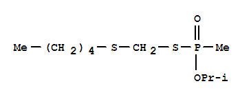 24383-36-6,S-[(pentylsulfanyl)methyl] O-propan-2-yl methylphosphonothioate,Methanethiol,(pentylthio)-, S-ester with O-isopropyl methylphosphonothioate (8CI); NSC170432