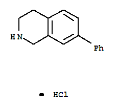 24464-13-9,7-phenyl-1,2,3,4-tetrahydroisoquinolinium chloride,Isoquinoline,1,2,3,4-tetrahydro-7-phenyl-, hydrochloride (8CI,9CI)