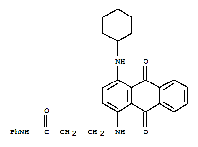 Propanamide,3-[[4-(cyclohexylamino)-9,10-dihydro-9,10-dioxo-1-anthracenyl]amino]-N-phenyl-