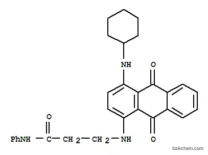 Molecular Structure of 24464-64-0 (3-[[4-(cyclohexylamino)-9,10-dihydro-9,10-dioxoanthryl]amino]-N-phenylpropionamide)