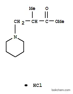 Molecular Structure of 25027-52-5 (methyl alpha-methylpiperidine-1-propionate hydrochloride)