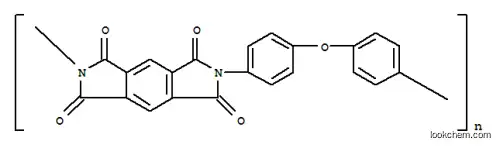 Molecular Structure of 25036-53-7 (POLYAMIDE ESTER OF PYROMELLITIC DIANHYDRIDE WITH 4,4-OXYDIANILINE POLYMER))