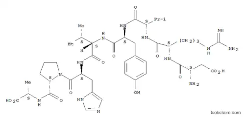 Molecular Structure of 25061-86-3 ((3S)-3-amino-3-[[(1S)-1-[[(1S)-1-[[(1S)-1-[[(1S,2S)-1-[[(2S)-1-[(2S)-2 -[[(1S)-1-carboxyethyl]carbamoyl]pyrrolidin-1-yl]-3-(3H-imidazol-4-yl) -1-oxo-propan-2-yl]carbamoyl]-2-methyl-butyl]carbamoyl]-2-(4-hydroxyph enyl)ethyl]carbamoyl]-2-methyl-propyl]carbamoyl]-4-(diaminomethylidene amino)butyl]carbamoyl]propanoic acid)