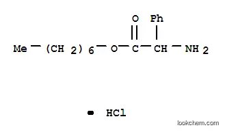 Molecular Structure of 25287-52-9 (2-(heptyloxy)-2-oxo-1-phenylethanaminium chloride)