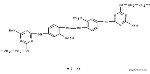 Benzenesulfonic acid, 2,2'-(1,2-ethenediyl)bis(5-((4-amino-6-((2-hydroxyethyl)amino)-1,3,5-triazin-2-yl)amino)-, disodium salt