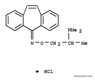 1-[(5H-dibenzo[a,d][7]annulen-5-ylideneamino)oxy]-N,N-dimethylpropan-2-aminium chloride