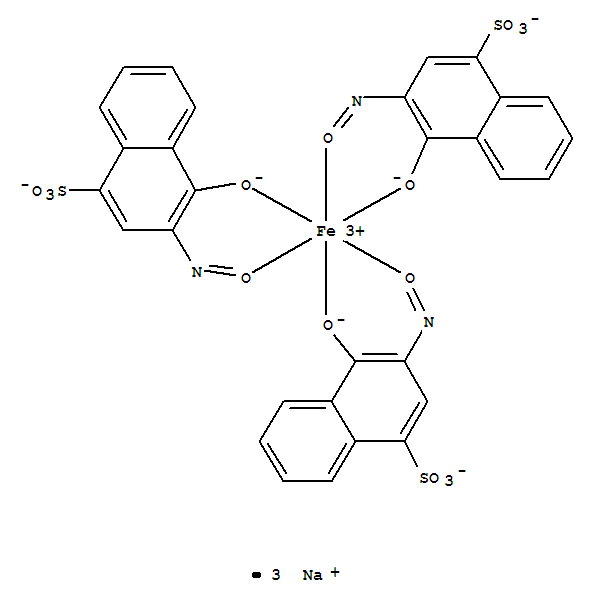 Ferrate(3-),tris[4-(hydroxy-kO)-3-(nitroso-kO)-1-naphthalenesulfonato(2-)]-,sodium (1:3)
