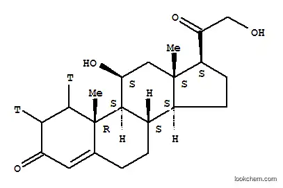 Molecular Structure of 2545-32-6 (CORTICOSTERONE-[1,2-3H(N)])