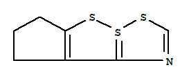 25682-52-4,6H-4l4-Cyclopenta[3,4][1,2]dithiolo[1,5-b][1,2,4]dithiazole,7,8-dihydro- (9CI),6H-Cyclopenta[3,4][1,2]dithiolo[1,5-b][1,2,4]dithiazole-4-SIV,7,8-dihydro- (8CI); 3-Aza-6a-thiathiophthene, 4,5-(1,3-propanediyl)-;4,5-Trimethylene-3-aza-6a-thiathiophthene