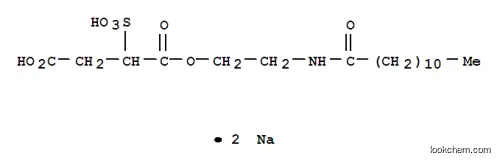 Molecular Structure of 25882-44-4 (disodium 1-[2-[(1-oxododecyl)amino]ethyl] 2-sulphonatosuccinate)