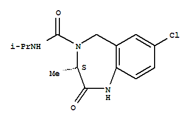 258849-95-5,(3S)-7-chloro-3-methyl-N-(1-methylethyl)-2-oxo-1,2,3,5-tetrahydro-4H-1,4-benzodiazepine-4-carboxamide,