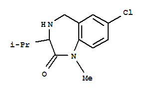 258850-04-3,7-chloro-1-methyl-3-(1-methylethyl)-1,3,4,5-tetrahydro-2H-1,4-benzodiazepin-2-one,