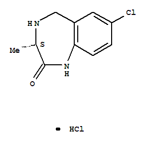 258850-09-8,2H-1,4-Benzodiazepin-2-one,7-chloro-1,3,4,5-tetrahydro-3-methyl-, hydrochloride (1:1), (3S)-,2H-1,4-Benzodiazepin-2-one,7-chloro-1,3,4,5-tetrahydro-3-methyl-, monohydrochloride, (3S)- (9CI)
